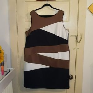 BOGO Size 24 Ronni Nicole Color Block Dress